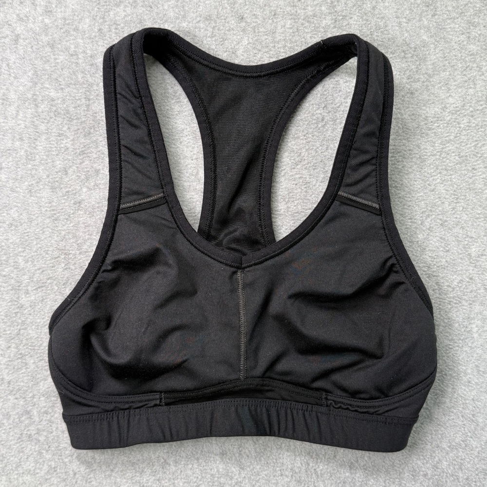 Athleta Black Sports Bra 32B Racerback